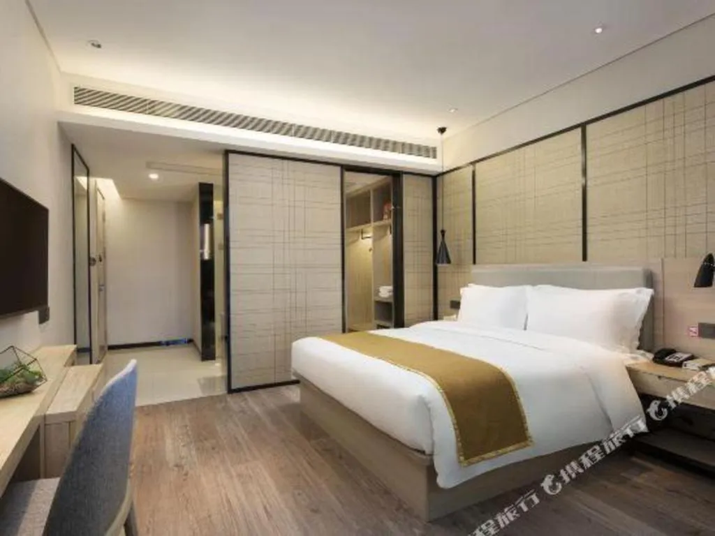 Bed in Echarm Hotel Changsha Gaoqiao