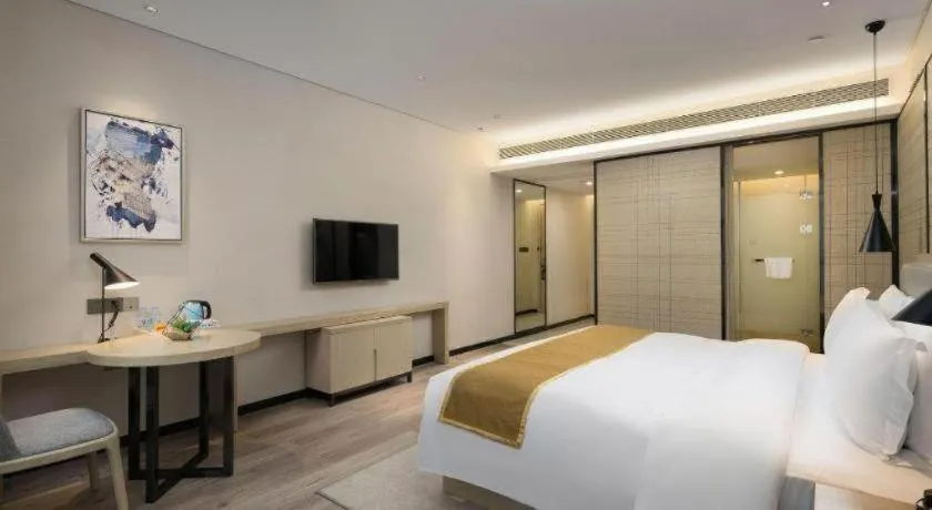 Bed in Echarm Hotel Changsha Gaoqiao