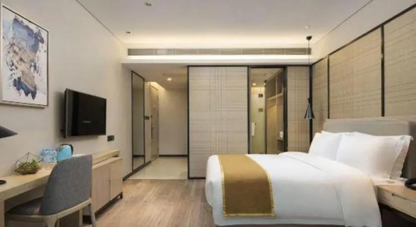 Bed in Echarm Hotel Changsha Gaoqiao