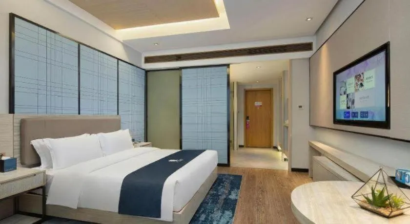 Bed in Echarm Hotel Changsha Gaoqiao
