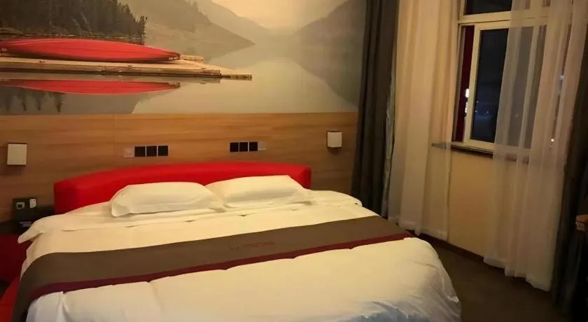 Bed in Thank Inn Hotel Anhui Chuzhou Fengyang County Bus Station