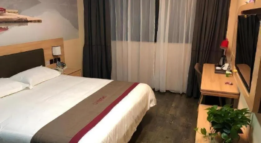 Bed in Thank Inn Hotel Anhui Chuzhou Fengyang County Bus Station