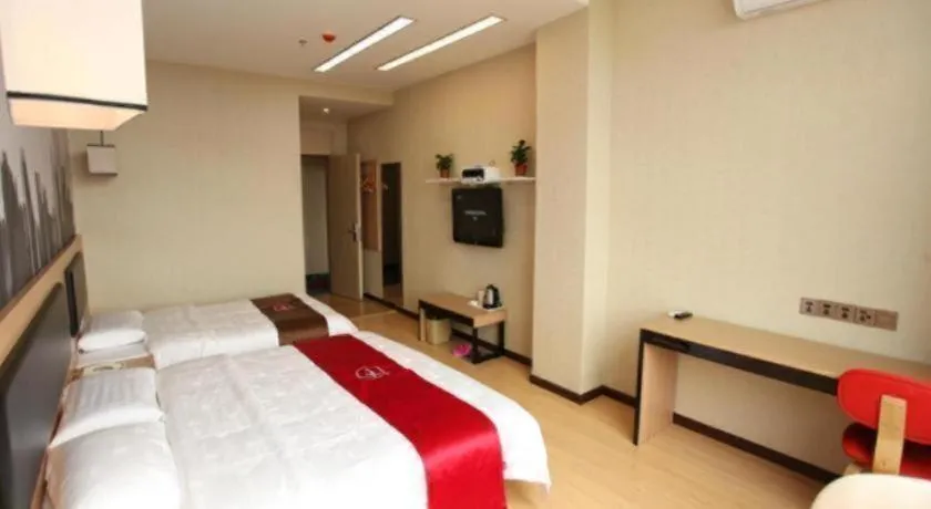 Bed in Thank Inn Plus Hotel Shandong Binzhou Zhanhua District Jinhai Six Road