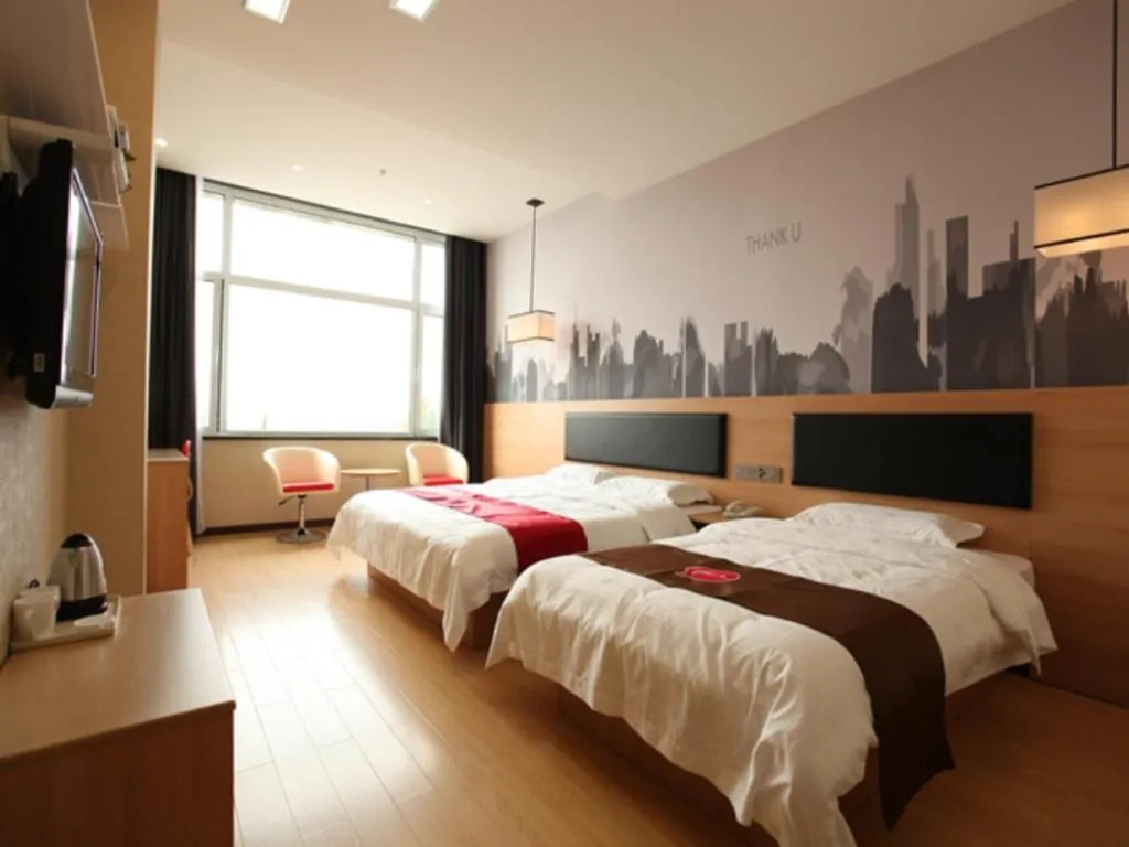 Bed in Thank Inn Plus Hotel Shandong Binzhou Zhanhua District Jinhai Six Road