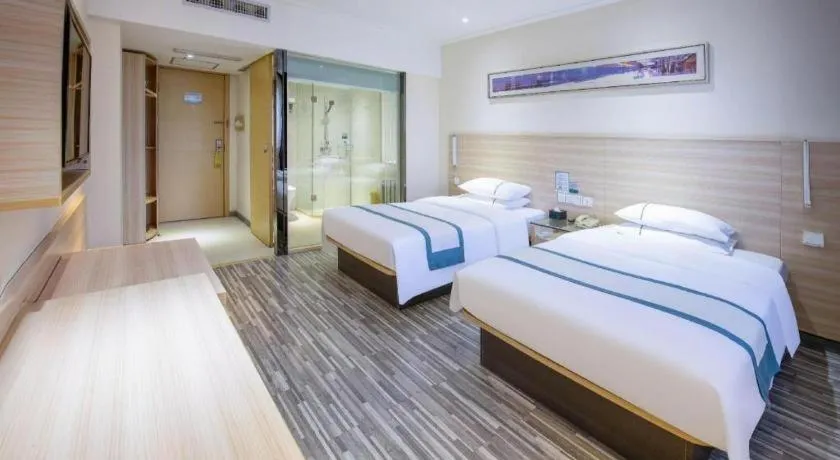 Bed in City Comfort Inn Wuhan Tianhe Airport Julong Avenue Metro Station
