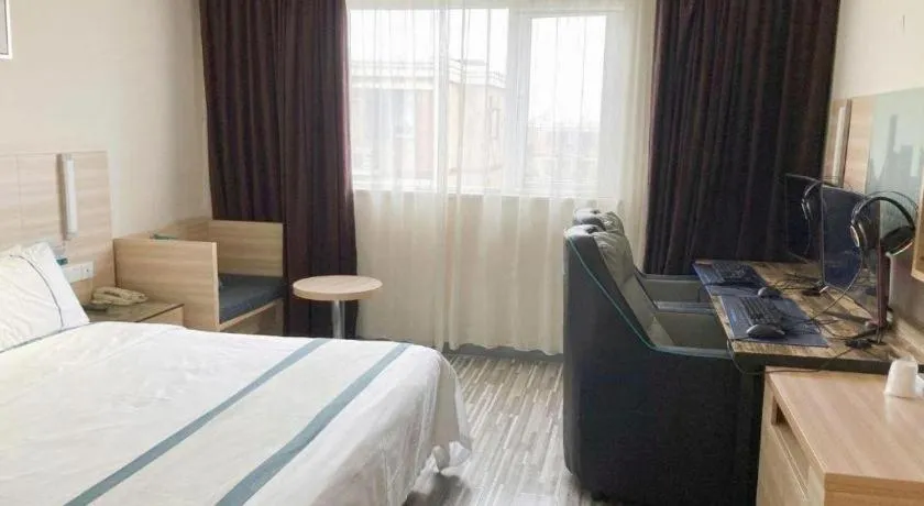 Bed in City Comfort Inn Wuhan Tianhe Airport Julong Avenue Metro Station