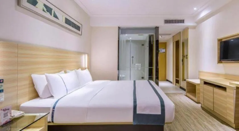 Bed in City Comfort Inn Wuhan Tianhe Airport Julong Avenue Metro Station