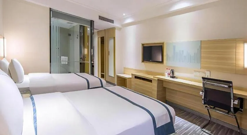 Bed in City Comfort Inn Wuhan Tianhe Airport Julong Avenue Metro Station