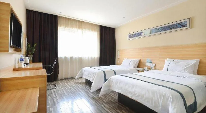 Bed in City Comfort Inn Wuhan Tianhe Airport Julong Avenue Metro Station