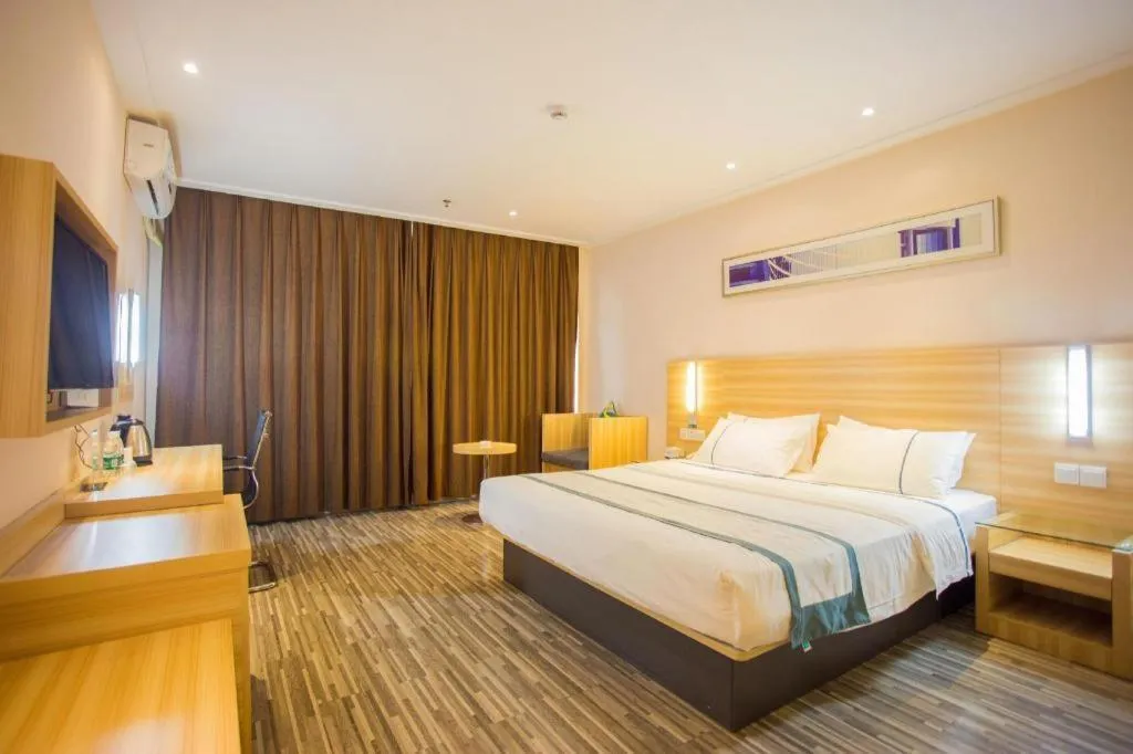 Bed in City Comfort Inn Wuhan Tianhe Airport Julong Avenue Metro Station