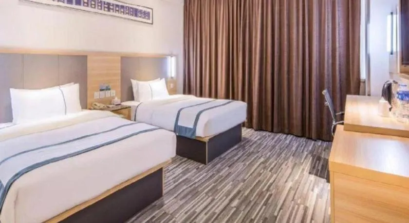 Bed in City Comfort Inn Wuhan Tianhe Airport Julong Avenue Metro Station