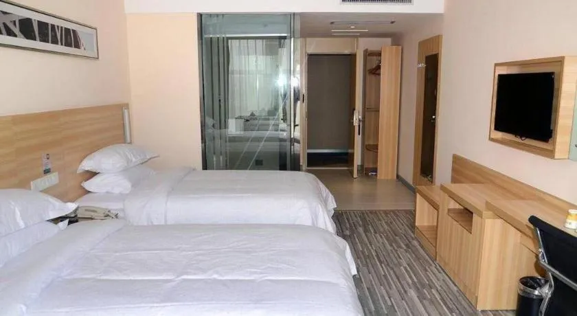 Bed in City Comfort Inn Wuhan Tianhe Airport Julong Avenue Metro Station