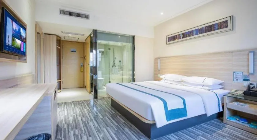 Bed in City Comfort Inn Wuhan Tianhe Airport Julong Avenue Metro Station