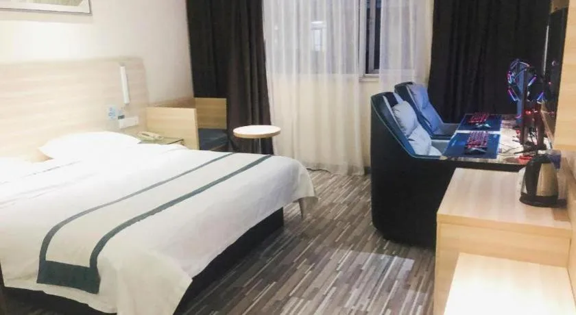 Bed in City Comfort Inn Wuhan Tianhe Airport Julong Avenue Metro Station