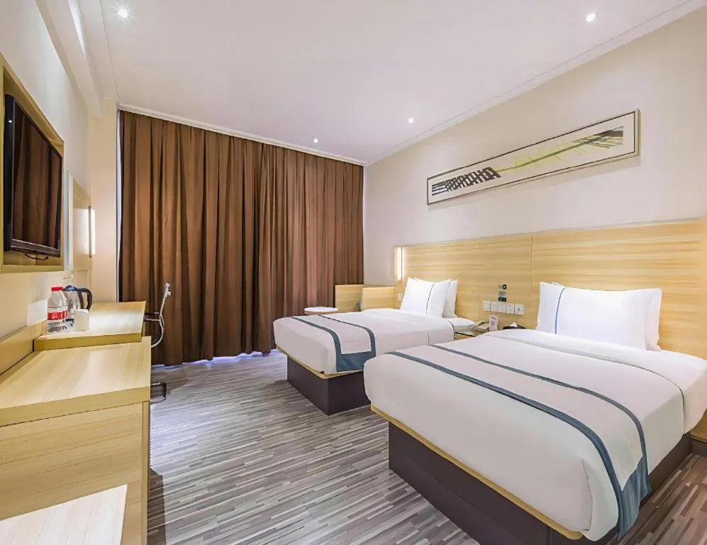 Bed in City Comfort Inn Wuhan Tianhe Airport Julong Avenue Metro Station