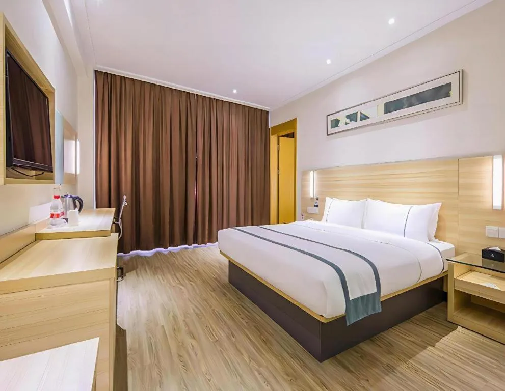 Bed in City Comfort Inn Wuhan Tianhe Airport Julong Avenue Metro Station