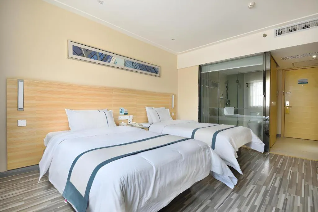 Bed in City Comfort Inn Wuhan Tianhe Airport Julong Avenue Metro Station