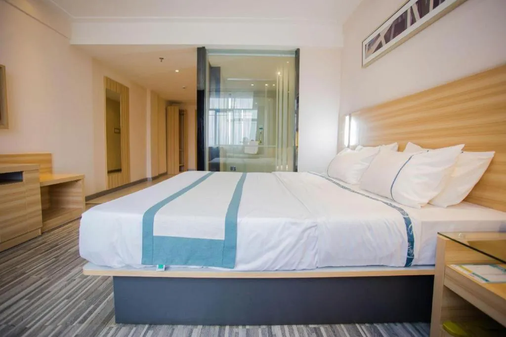 Bed in City Comfort Inn Wuhan Tianhe Airport Julong Avenue Metro Station