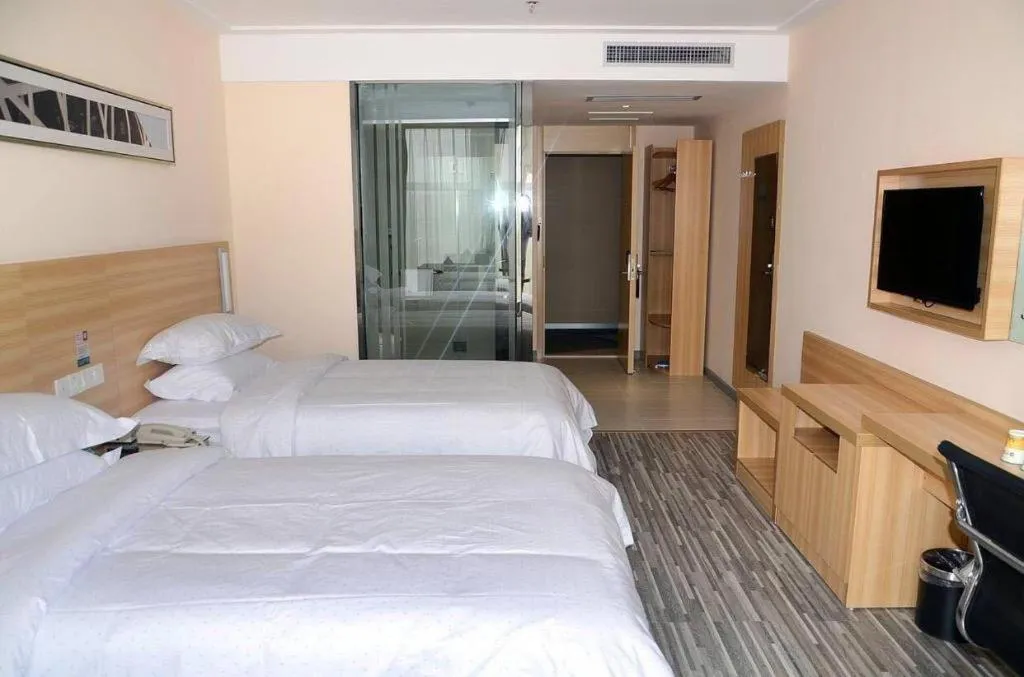 Bed in City Comfort Inn Wuhan Tianhe Airport Julong Avenue Metro Station