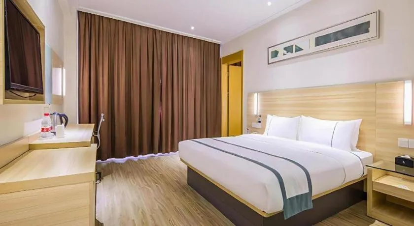 Bed in City Comfort Inn Wuhan Tianhe Airport Julong Avenue Metro Station