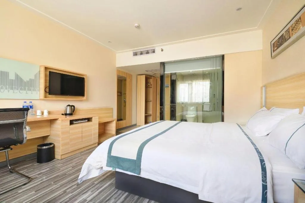 Bed in City Comfort Inn Wuhan Tianhe Airport Julong Avenue Metro Station