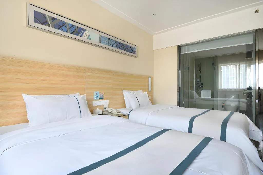 Bed in City Comfort Inn Wuhan Tianhe Airport Julong Avenue Metro Station
