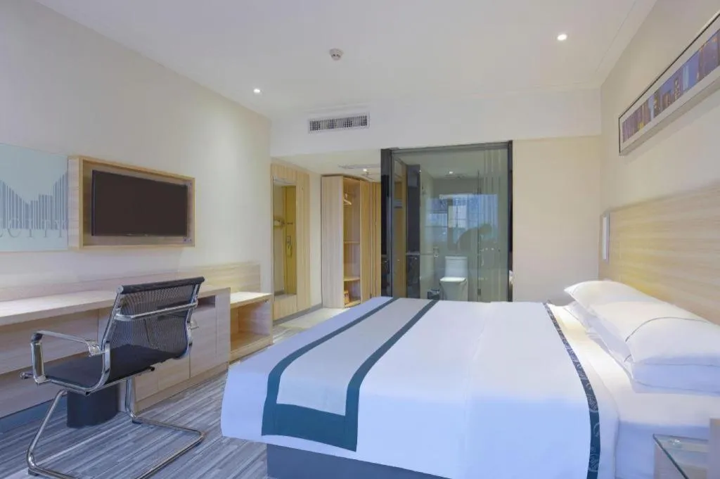 Bed in City Comfort Inn Wuhan Tianhe Airport Julong Avenue Metro Station