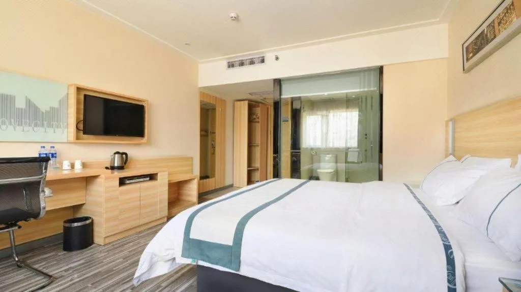 Bed in City Comfort Inn Wuhan Tianhe Airport Julong Avenue Metro Station