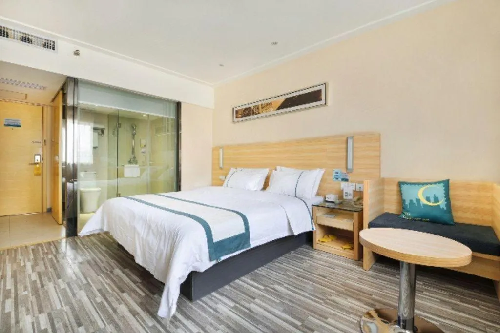 Bed in City Comfort Inn Wuhan Tianhe Airport Julong Avenue Metro Station