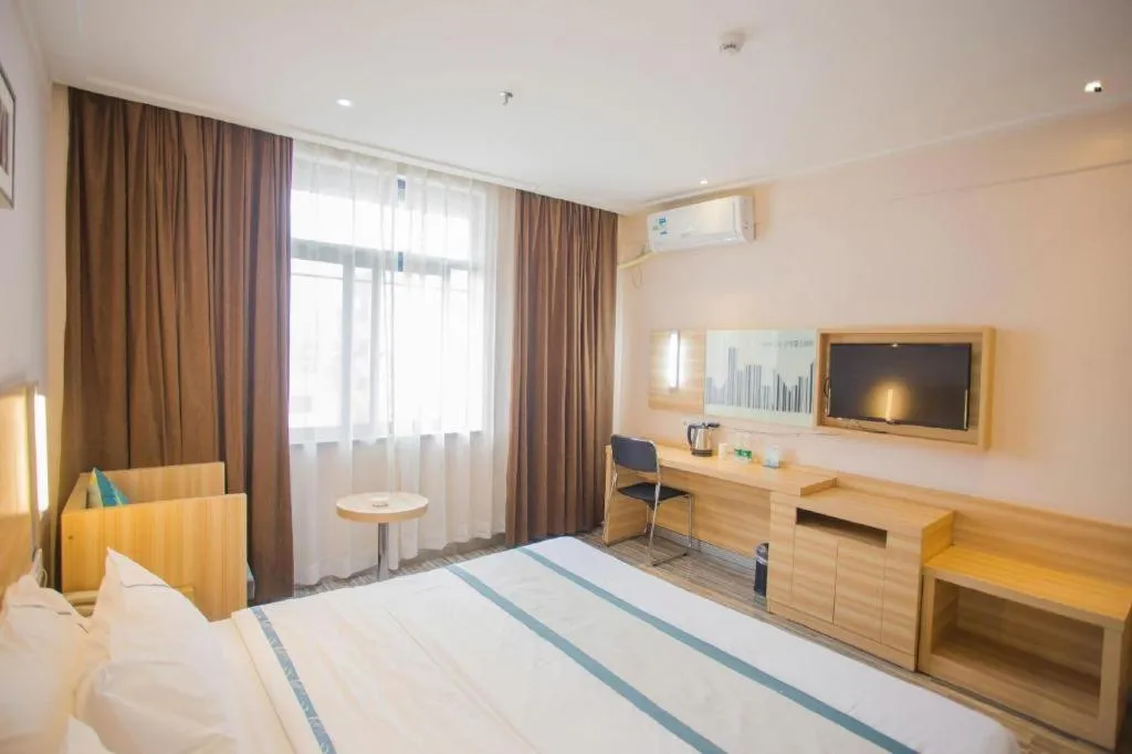 Bed in City Comfort Inn Wuhan Tianhe Airport Julong Avenue Metro Station