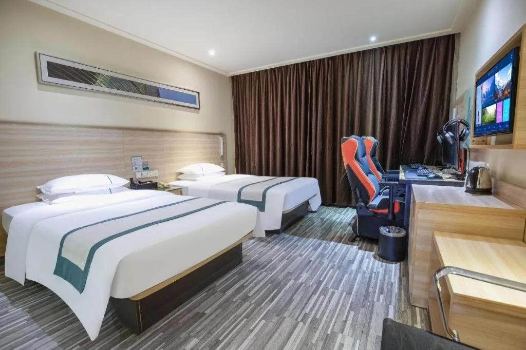 Bed in City Comfort Inn Wuhan Tianhe Airport Julong Avenue Metro Station