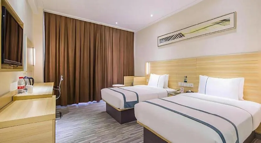 Bed in City Comfort Inn Wuhan Tianhe Airport Julong Avenue Metro Station
