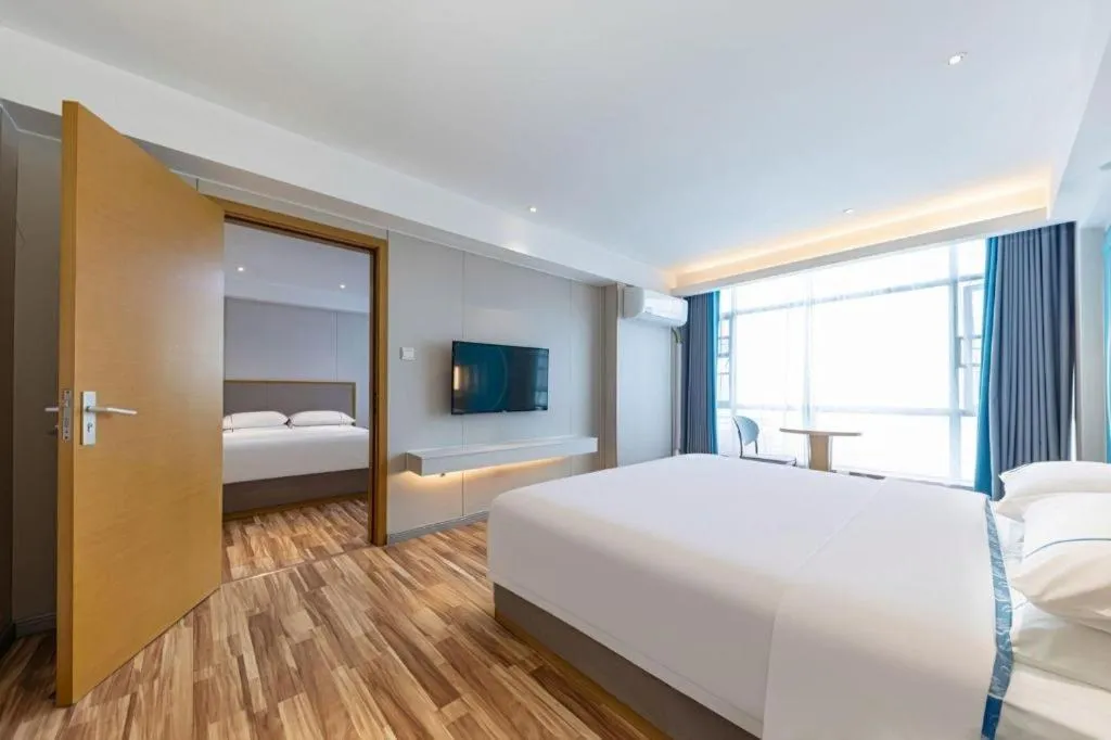 Bed in City Comfort Inn Suizhou Yanhe Avenue