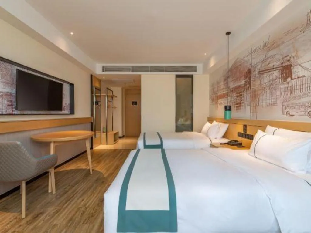 Bed in City Comfort Inn Tai'an Taishan Tianwai Village Hongmen