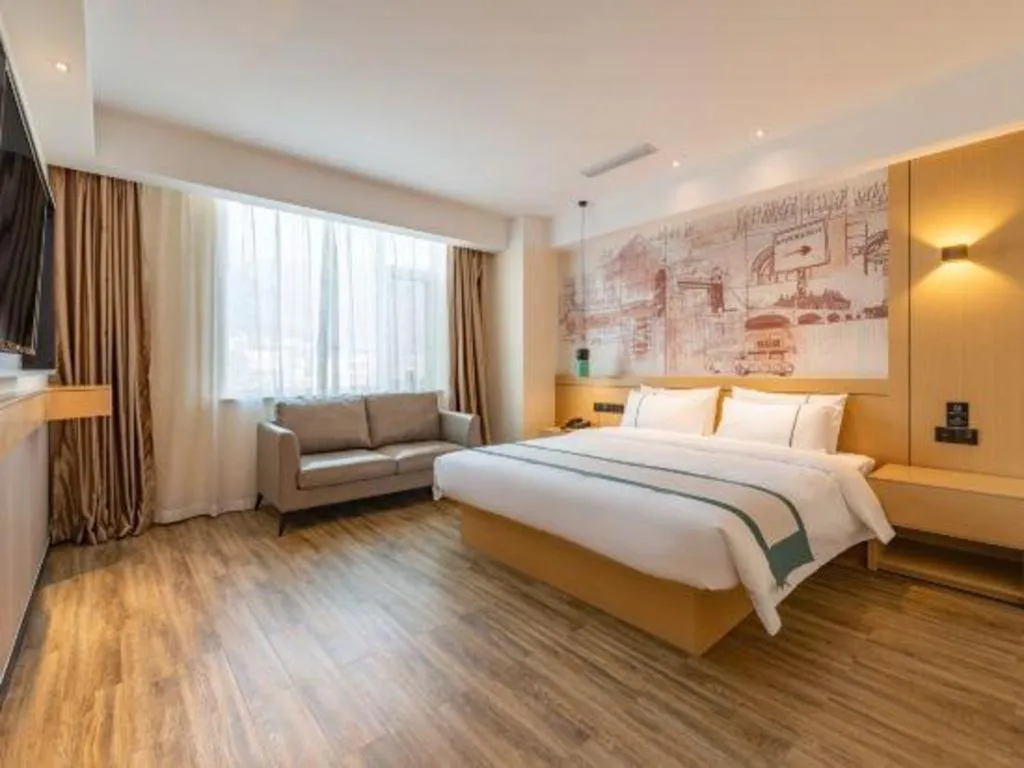 Bed in City Comfort Inn Tai'an Taishan Tianwai Village Hongmen