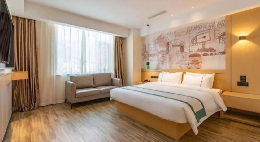 Bed in City Comfort Inn Tai'an Taishan Tianwai Village Hongmen