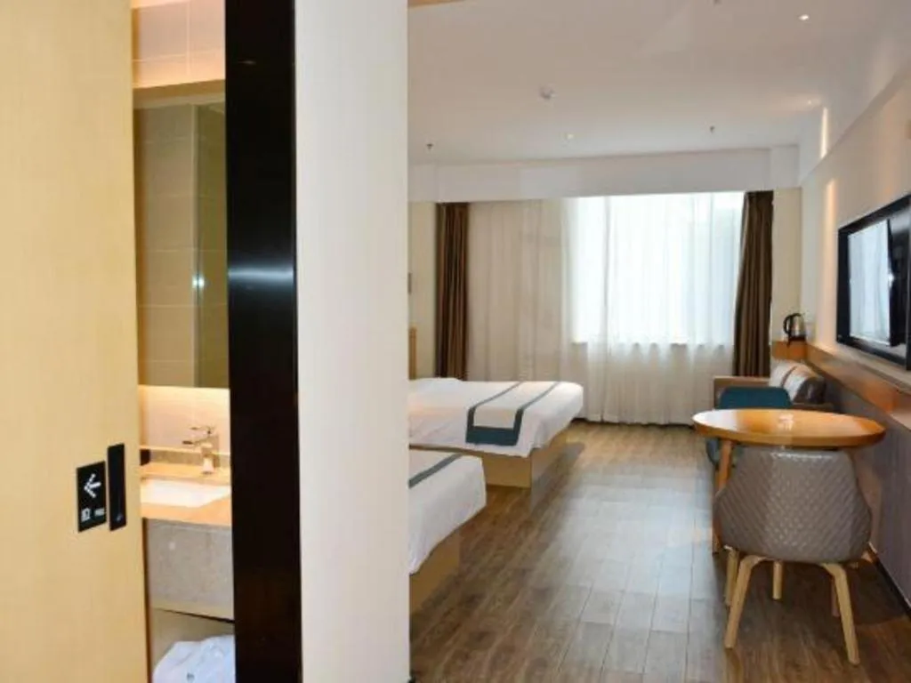 Bed in City Comfort Inn Tai'an Taishan Tianwai Village Hongmen