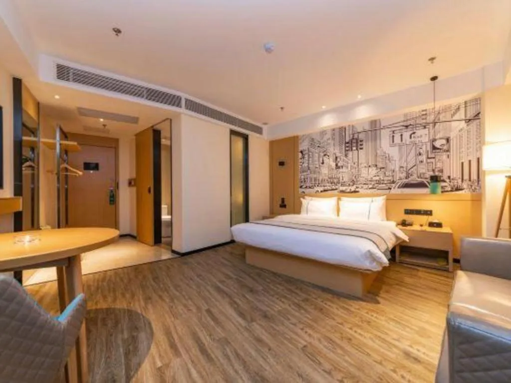 Bed in City Comfort Inn Tai'an Taishan Tianwai Village Hongmen