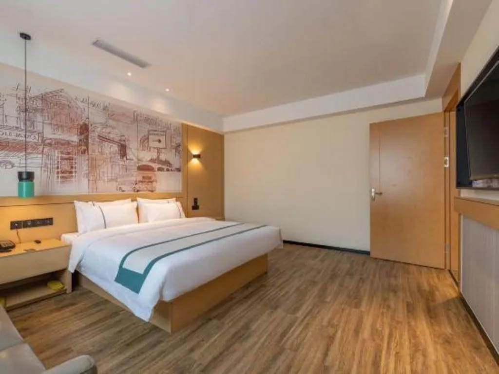 Bed in City Comfort Inn Tai'an Taishan Tianwai Village Hongmen