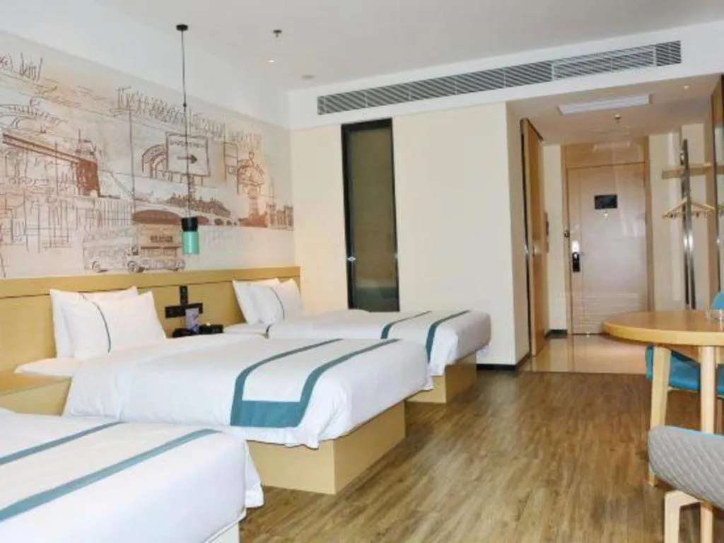 Bed in City Comfort Inn Tai'an Taishan Tianwai Village Hongmen