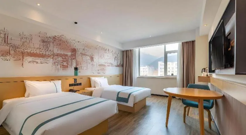 Bed in City Comfort Inn Tai'an Taishan Tianwai Village Hongmen