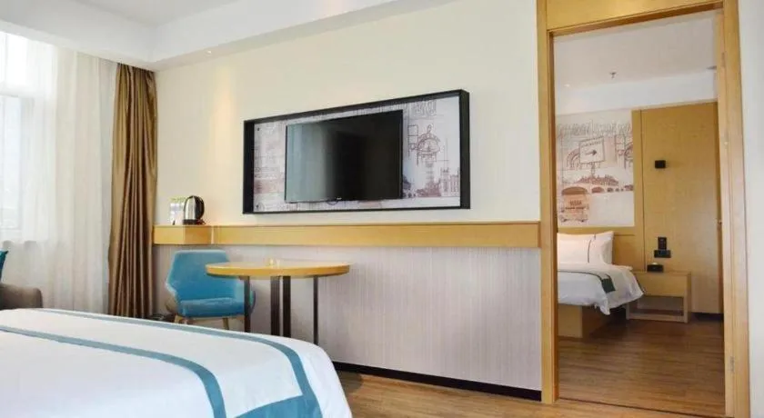 Bed in City Comfort Inn Tai'an Taishan Tianwai Village Hongmen