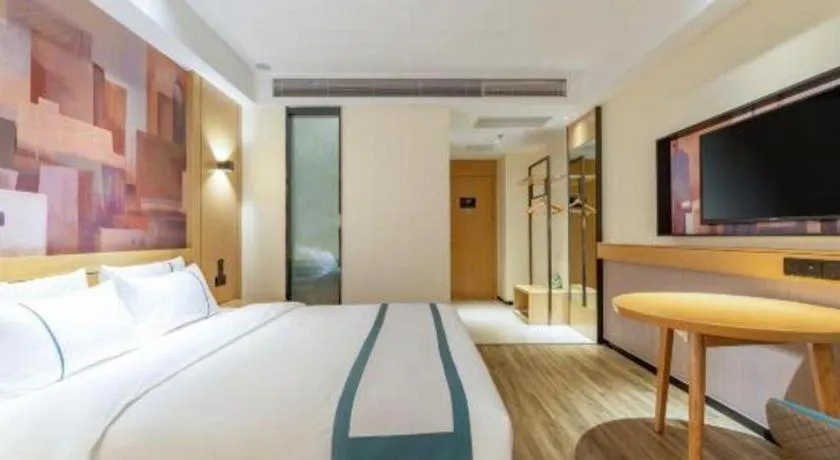 Bed in City Comfort Inn Tai'an Taishan Tianwai Village Hongmen
