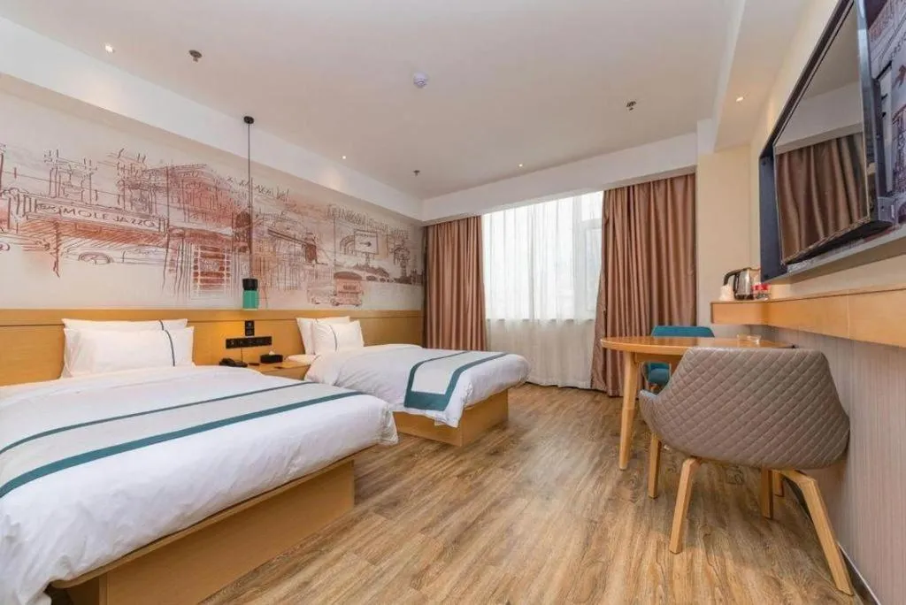 Bed in City Comfort Inn Tai'an Taishan Tianwai Village Hongmen