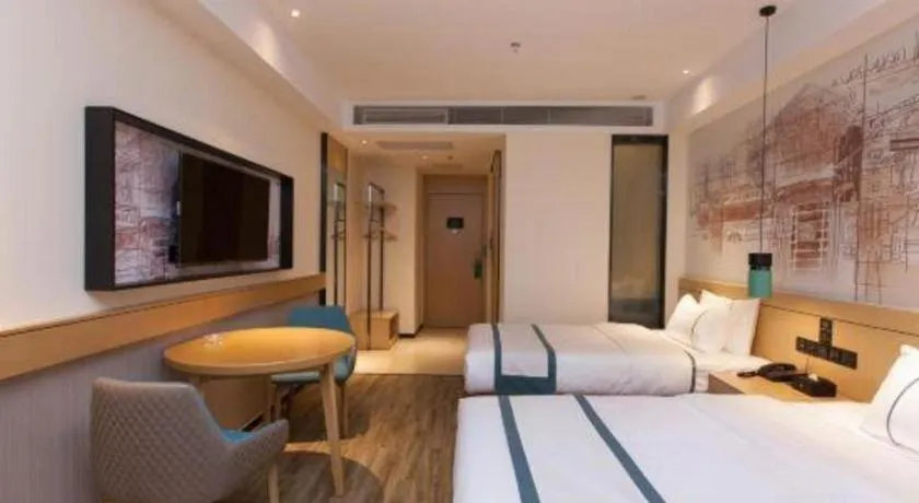 Bed in City Comfort Inn Tai'an Taishan Tianwai Village Hongmen