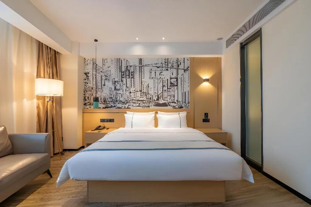 Bed in City Comfort Inn Tai'an Taishan Tianwai Village Hongmen