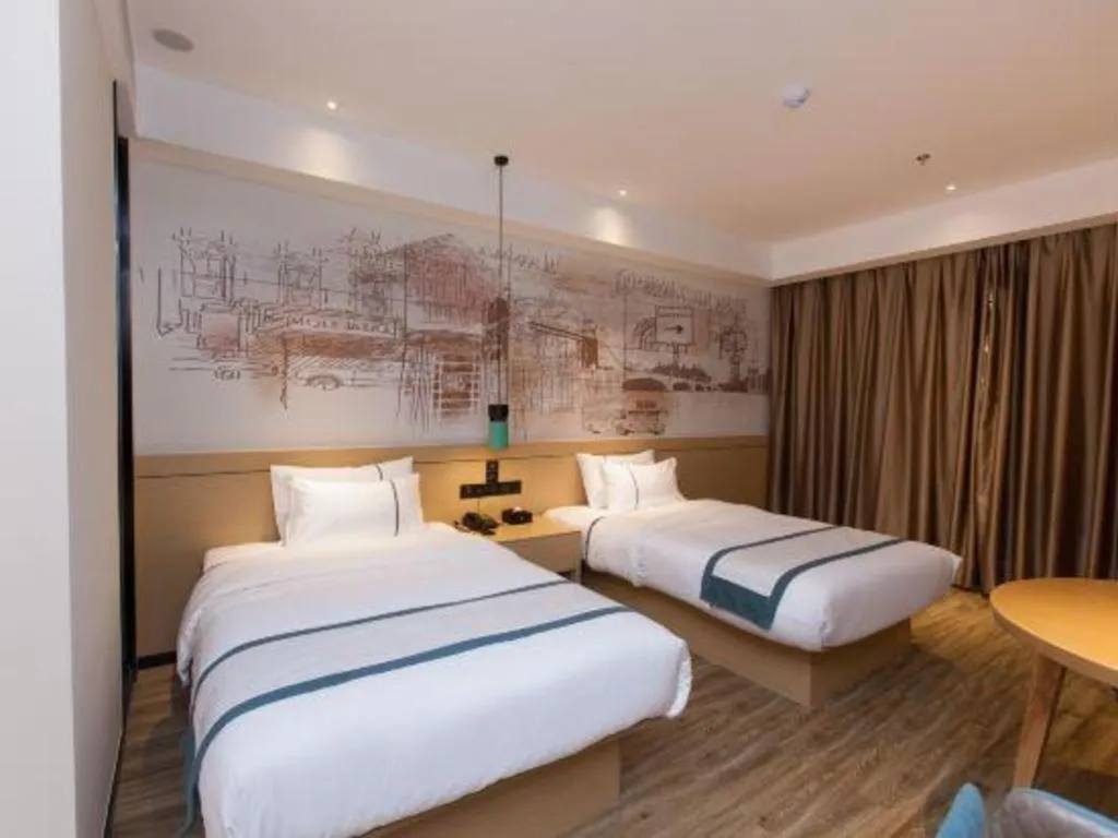 Bed in City Comfort Inn Tai'an Taishan Tianwai Village Hongmen