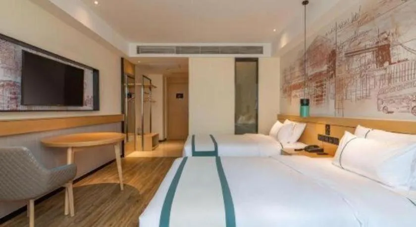 Bed in City Comfort Inn Tai'an Taishan Tianwai Village Hongmen