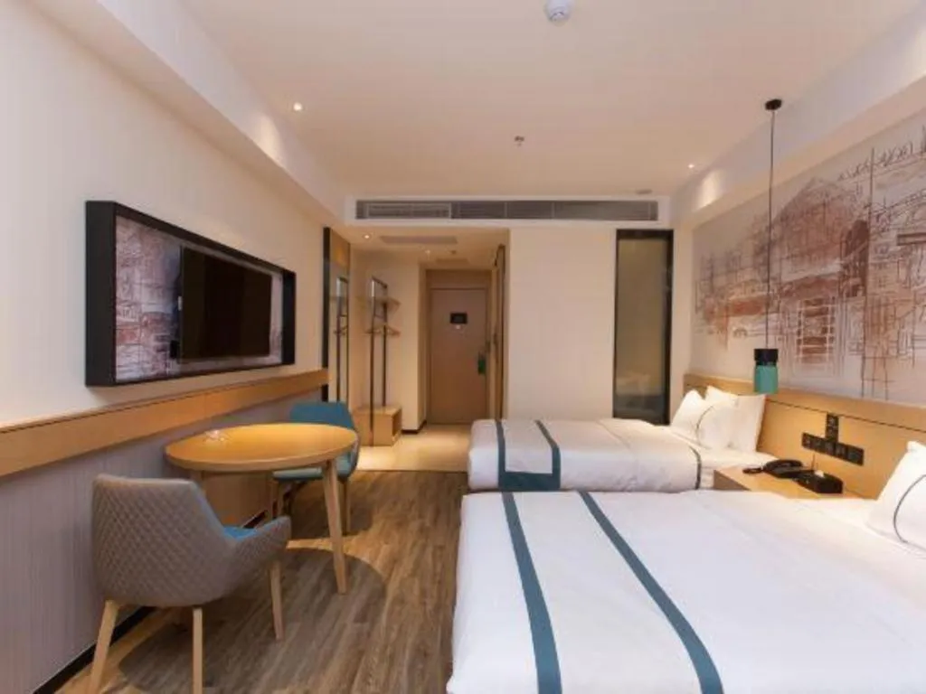 Bed in City Comfort Inn Tai'an Taishan Tianwai Village Hongmen