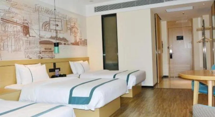 Bed in City Comfort Inn Tai'an Taishan Tianwai Village Hongmen